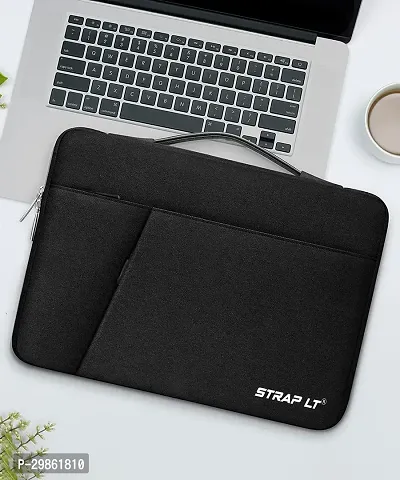 Corfortable Black Nylon Laptop Sleeve Handbag-thumb0