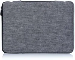 Corfortable Grey Nylon Laptop Sleeve Handbag-thumb1