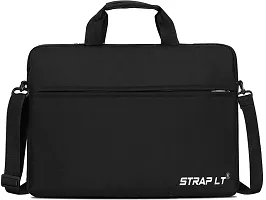 Corfortable Black Nylon Laptop Sleeve Handbag-thumb1