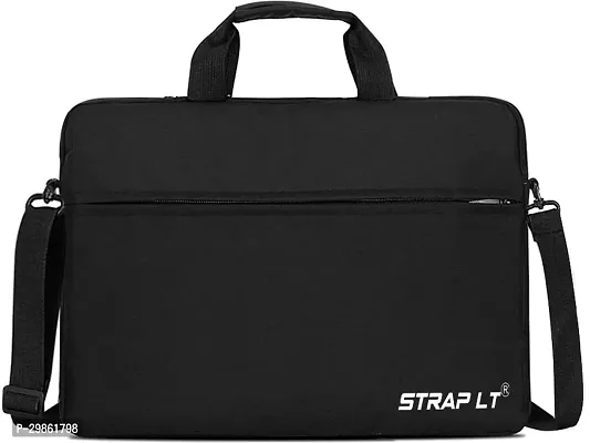 Corfortable Black Nylon Laptop Sleeve Handbag-thumb2