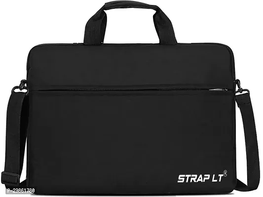 Corfortable Black Nylon Laptop Sleeve Handbag-thumb0