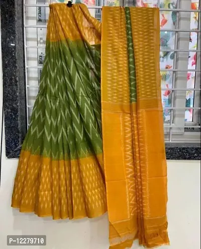 GOOD LOOKING PURE LINEN DIGITAL PRINT SAREE WITH BEAUTIFUL LINEN BLOUSE