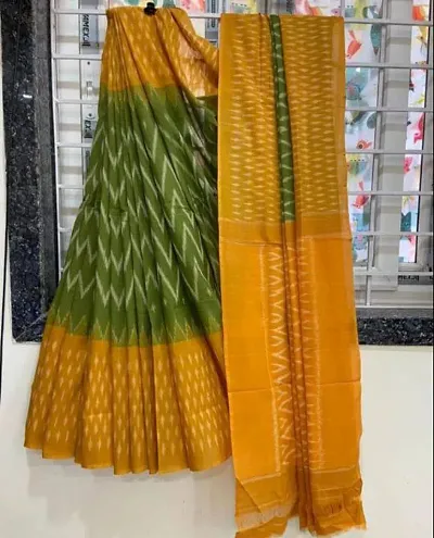 GOOD LOOKING PURE LINEN DIGITAL PRINT SAREE WITH BEAUTIFUL LINEN BLOUSE