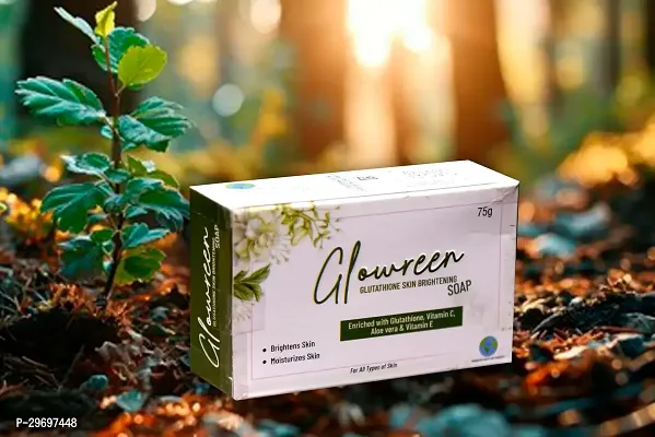 Glowreen Glutathione Skin Brightening Soap 75g Pack of 1-thumb0