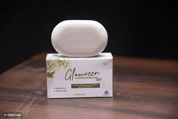 Glowreen Glutathione Skin Brightening Soap 75g Pack of 1-thumb2