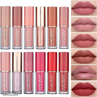 JENERA TWELVE PIECES LIPSTICK COMBO OF DIFFERENT SHADES, Liquid Matte Lipsticks set of 12 pcs-thumb0