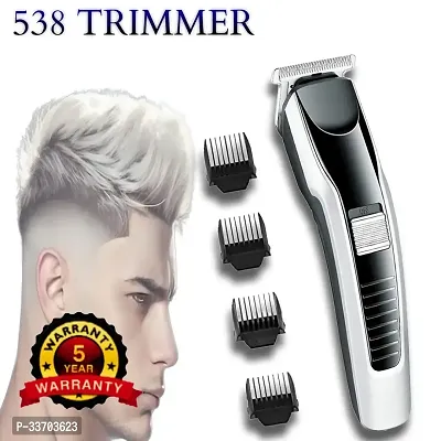 AT-538 Hair Trimmer Trimmer 60 min Runtime 4 Length Settings  (Blue)-thumb0