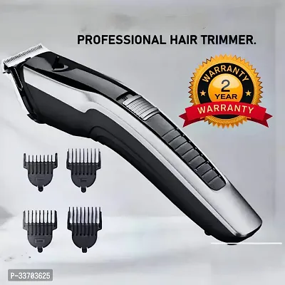 HTC-538 Trimmer 45 min Runtime 4 Length Settings  (Silver, Black)