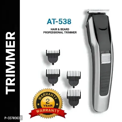 HTC 538 Fully Waterproof Trimmer 120 min Runtime 4 Length Settings  (Black)-thumb0