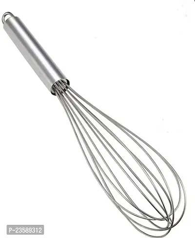 Stainless Steel Egg Whisk, Wire Whisk, Milk Beater for Cooking, Baking, Blending, Beating, Kitchen Cooking Tool