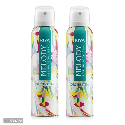 Riya Melody Body Spray For Unisex (Pack Of 2)