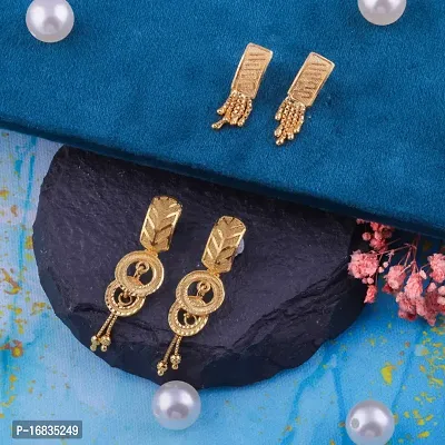 Elegant Brass Earrings for Women-thumb0