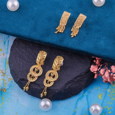 Elegant Fancy Brass Earrings for Women