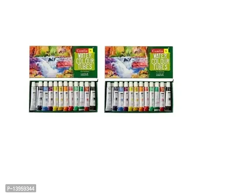 Camlin 5ml Water Colours Tube Set - 12 shades (For Students)
