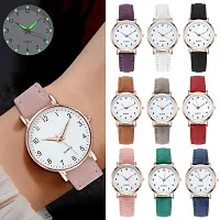 Uniqe Design White Dial Black Leather Belt Analog Women Watch-thumb3