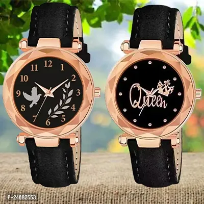 Classy Analog Watches for Women, Pack of 2-thumb0