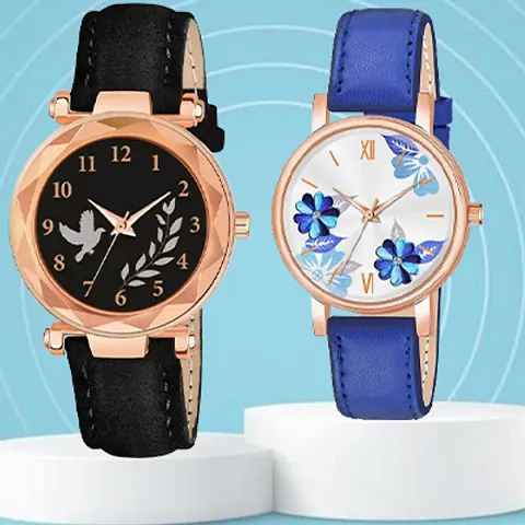 Classy Analog Watches for Women, Pack of 2