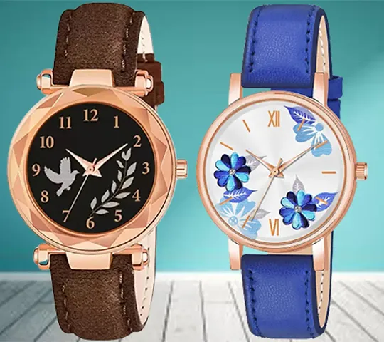 Classy Analog Watches for Women, Pack of 2