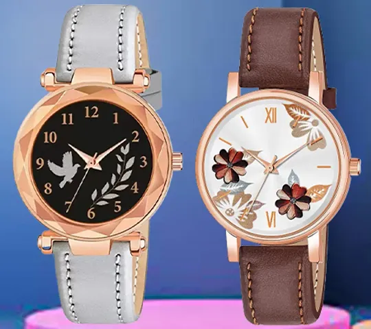 Classy Analog Watches for Women, Pack of 2