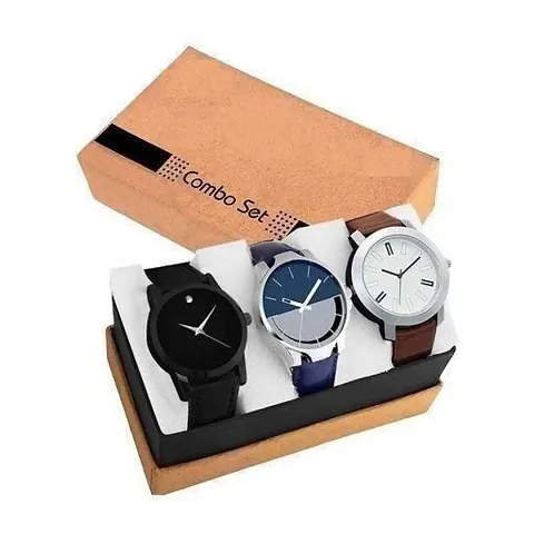 Special Super Quality Analog Watches Look Like Handsome For Boys And Mens Pack Of - 3 Analog Watch