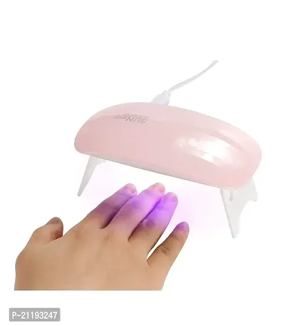Mini UV LED Nail Lamp, Portable Gel Light Mouse Shape Pocket Size Nail Dryer with USB Cable for all Gel Polish