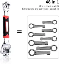 Tiger Wrench  Universal 48 in 1 Socket Wrench Multifunction Wrench Tool With 360 Degree Rotating Head Magnetic Spanner Tool for Home and Car Repair Tool Works.-thumb2