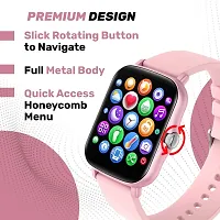 PINK/SMART -WATCH 2024 latest version /T500 Full Touch Screen Bluetooth Smartwatch with Body Temperature, Heart Rate  Oxygen Monitor Compatible with All 3G/4G/5G Android  iOS-thumb4