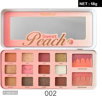 Makeup Kit Sweet Peach Eyeshadow And Highlighter Palette Shade 2