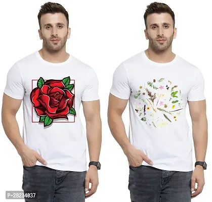 Reliable Cotton Printed Tees For Men Pack Of 2-thumb0