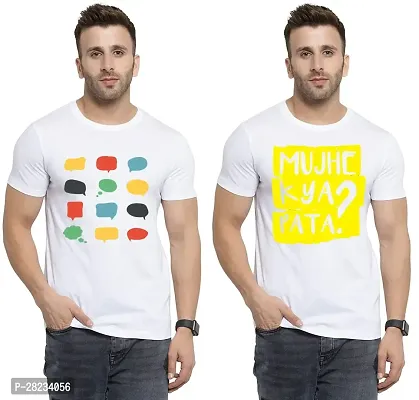 Reliable Cotton Printed Tees For Men Pack Of 2-thumb0