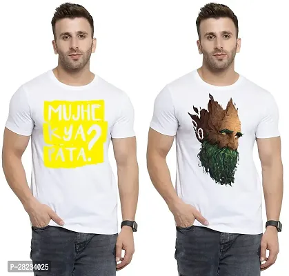 Reliable Cotton Printed Tees For Men Pack Of 2