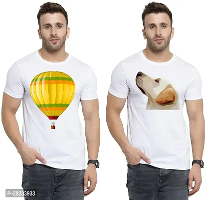 Reliable Cotton Printed Tees For Men Pack Of 2