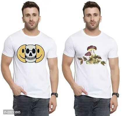 Reliable Cotton Printed Tees For Men Pack Of 2