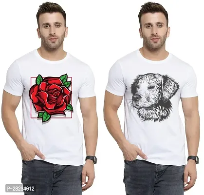 Reliable Cotton Printed Tees For Men Pack Of 2-thumb0