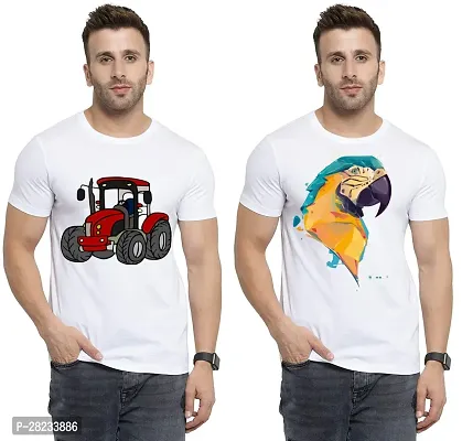 Reliable Cotton Printed Tees For Men Pack Of 2-thumb0