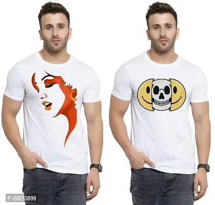 Reliable Cotton Printed Tees For Men Pack Of 2-thumb0