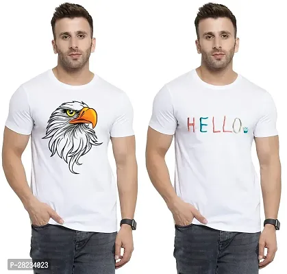 Reliable Cotton Printed Tees For Men Pack Of 2