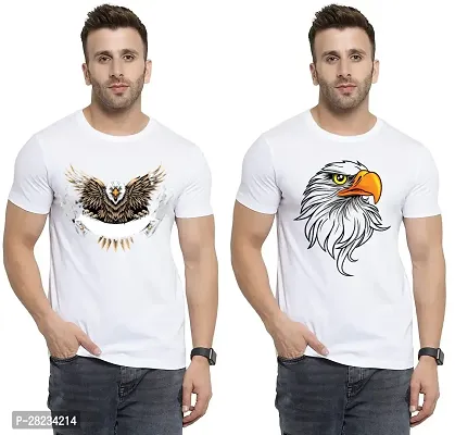 Reliable Cotton Printed Tees For Men Pack Of 2