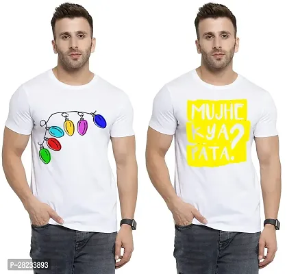 Reliable Cotton Printed Tees For Men Pack Of 2-thumb0