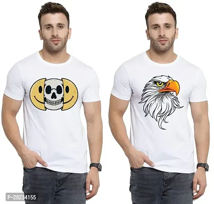 Reliable Cotton Printed Tees For Men Pack Of 2