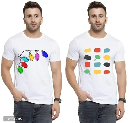 Reliable Cotton Printed Tees For Men Pack Of 2