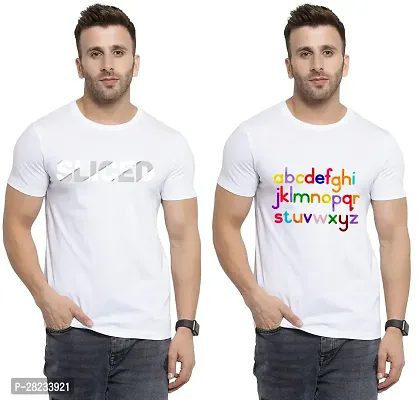 Reliable Cotton Printed Tees For Men Pack Of 2