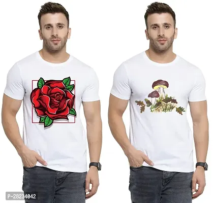 Reliable Cotton Printed Tees For Men Pack Of 2