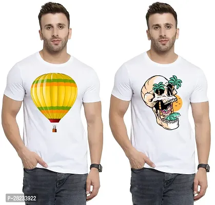 Reliable Cotton Printed Tees For Men Pack Of 2