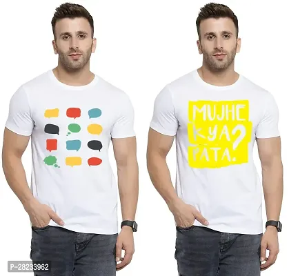 Reliable Cotton Printed Tees For Men Pack Of 2