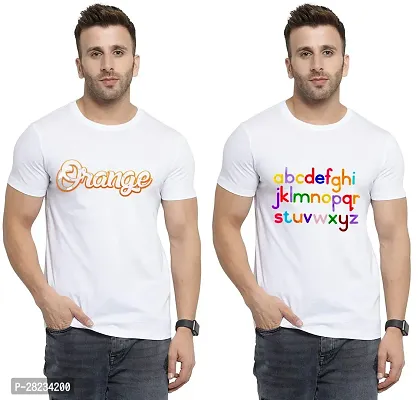 Reliable Cotton Printed Tees For Men Pack Of 2