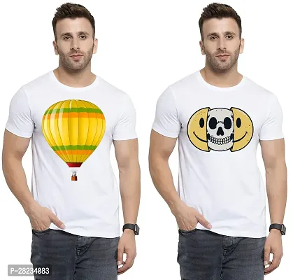 Reliable Cotton Printed Tees For Men Pack Of 2