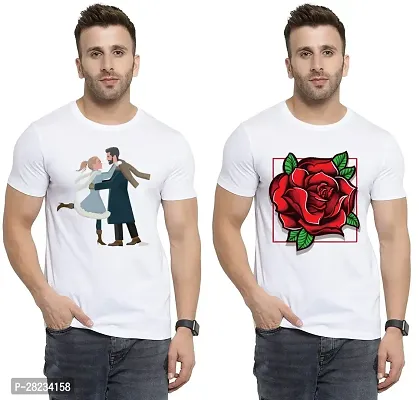 Reliable Cotton Printed Tees For Men Pack Of 2