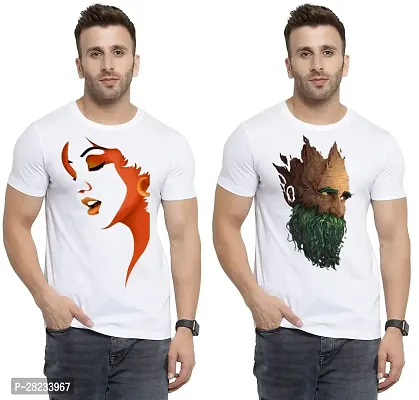 Reliable Cotton Printed Tees For Men Pack Of 2-thumb0