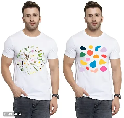 Reliable Cotton Printed Tees For Men Pack Of 2-thumb0